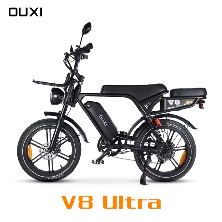 OUXI V8 Ultra Electric Fatbike Velo Two Seat E Bike Electric Motor V8 C80 Fat Bike Electric Cycles E-bike 250W Ebike OUXI Citybike